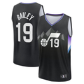 Rebec U.Jazz #19 Ace Bailey Fanatics Black 2025 Draft First Round Pick Fast Break Replica Jerseys - Statement Edition