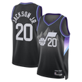 Rebec U.Jazz #20 Jaren Jackson Jr. Black Swingman Jerseys - Statement Edition