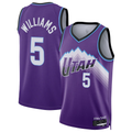 Rebec U.Jazz #5 Cody Williams Purple Swingman Jerseys - Icon Edition