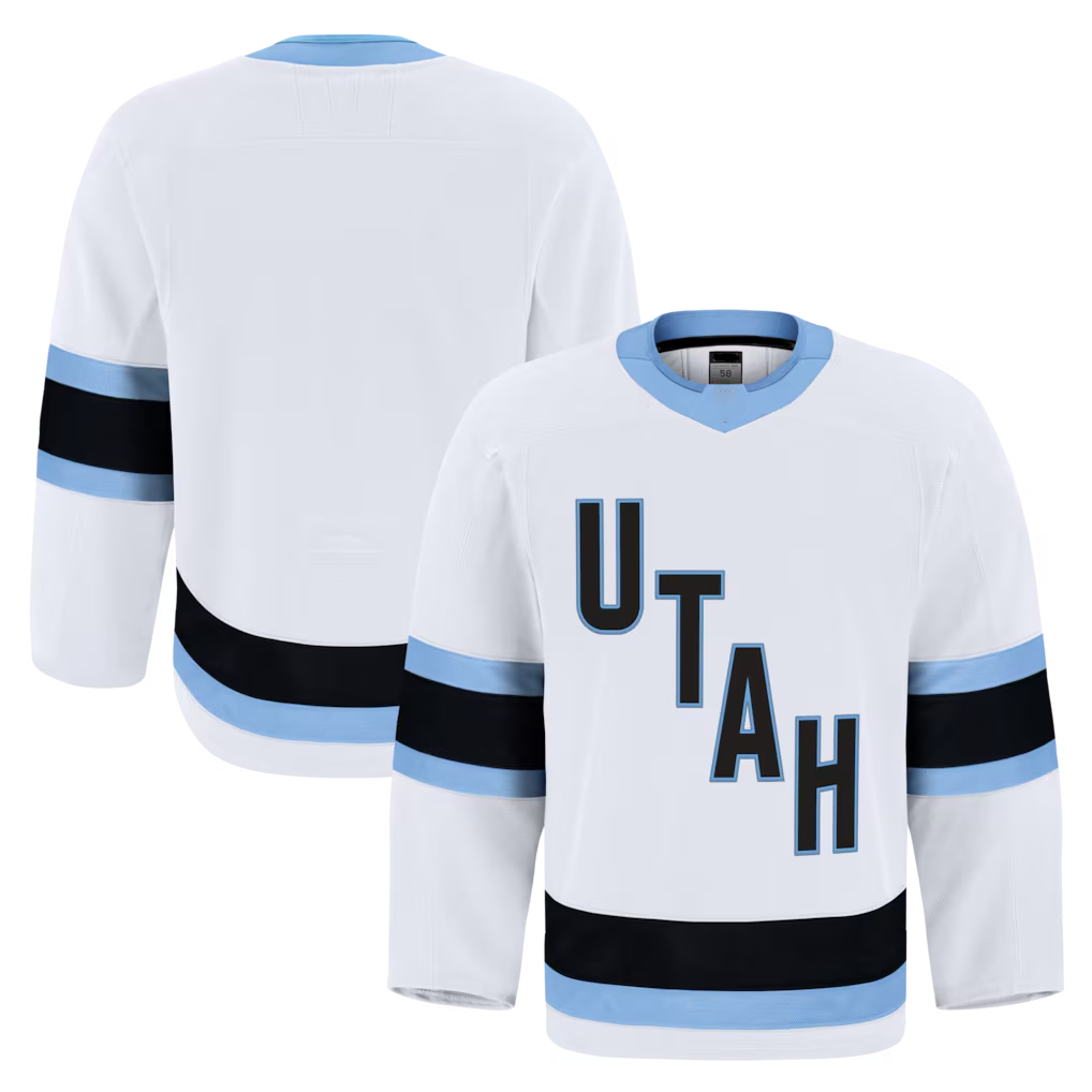 Rebec U.Mammoth White Away Authentic Pro Jerseys
