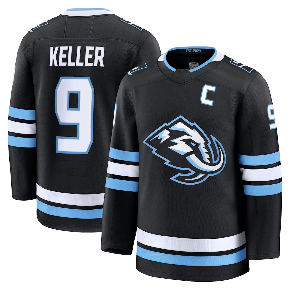 Rebec U.Mammoth #9 Clayton Keller Black Home Premium Player Jerseys