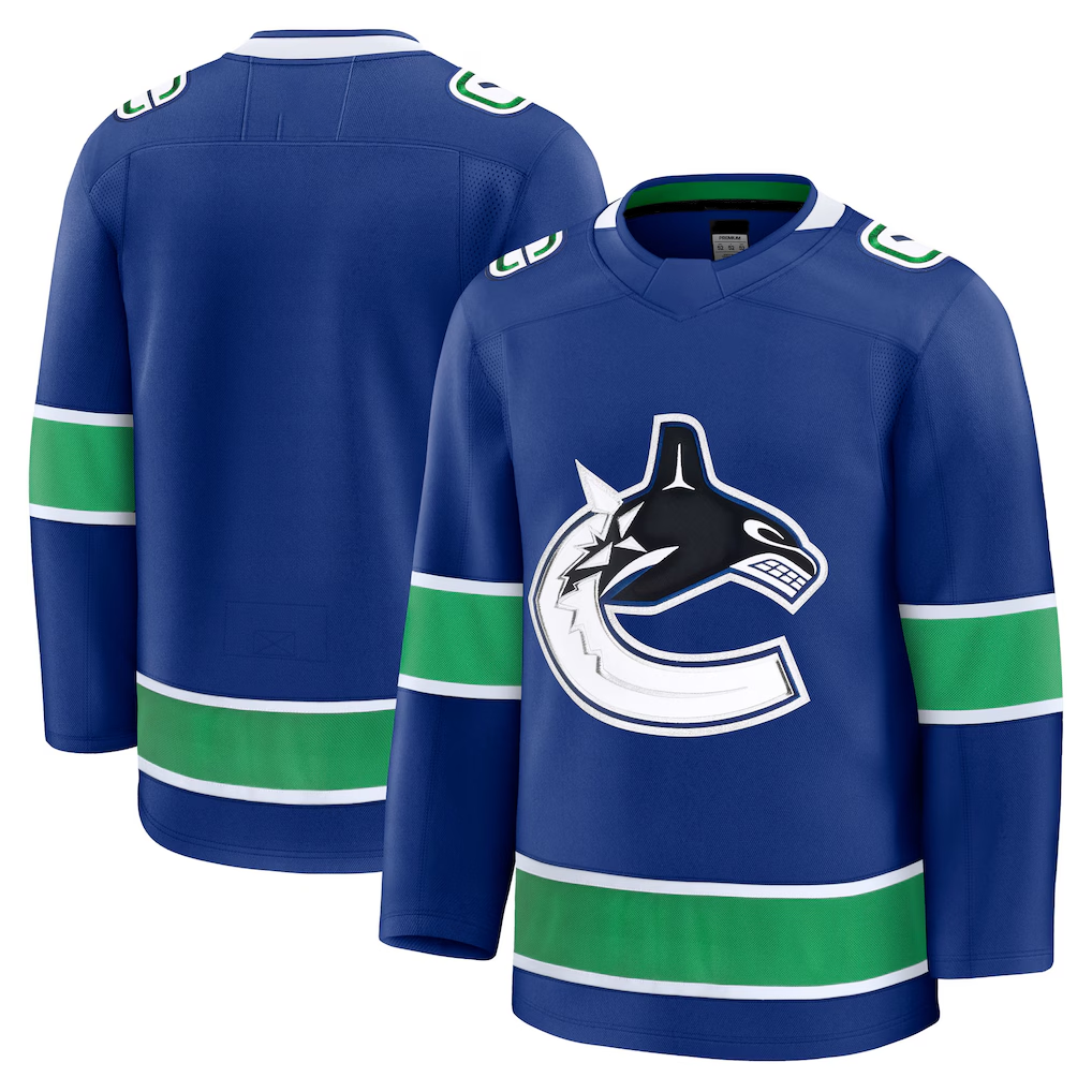 Rebec V.Canucks Blue Home Premium Jerseys