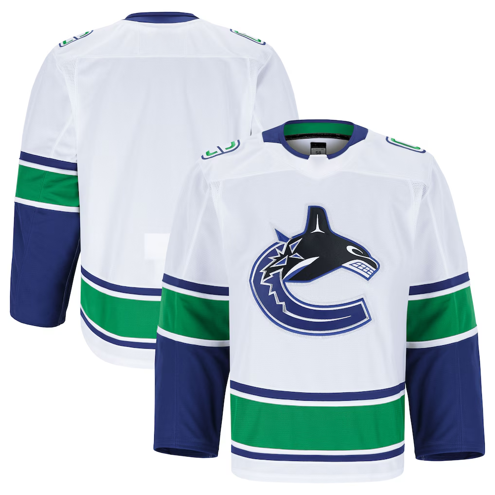 Rebec V.Canucks White Away Authentic Pro Jerseys