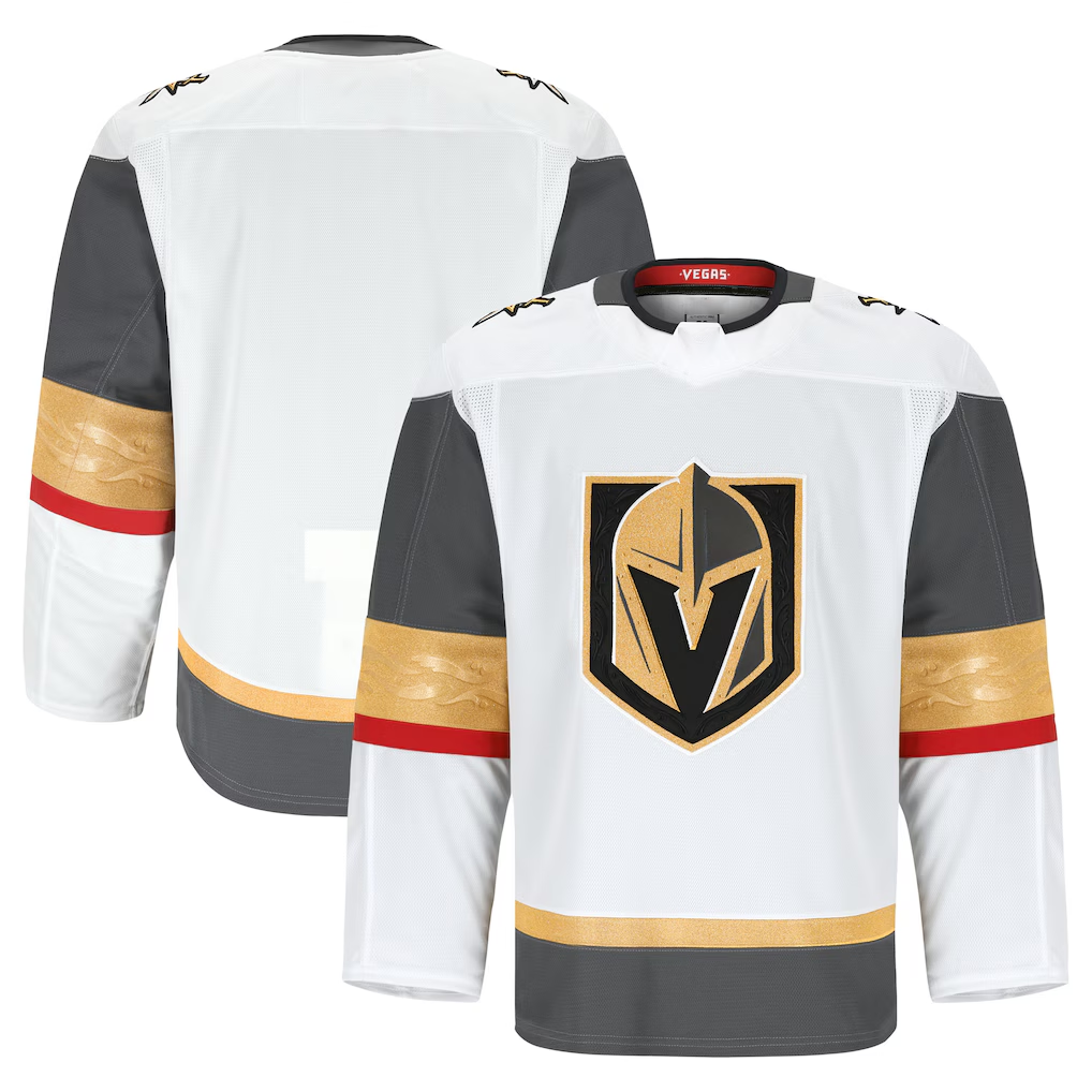 Rebec VG.Knights White Away Authentic Pro Jerseys
