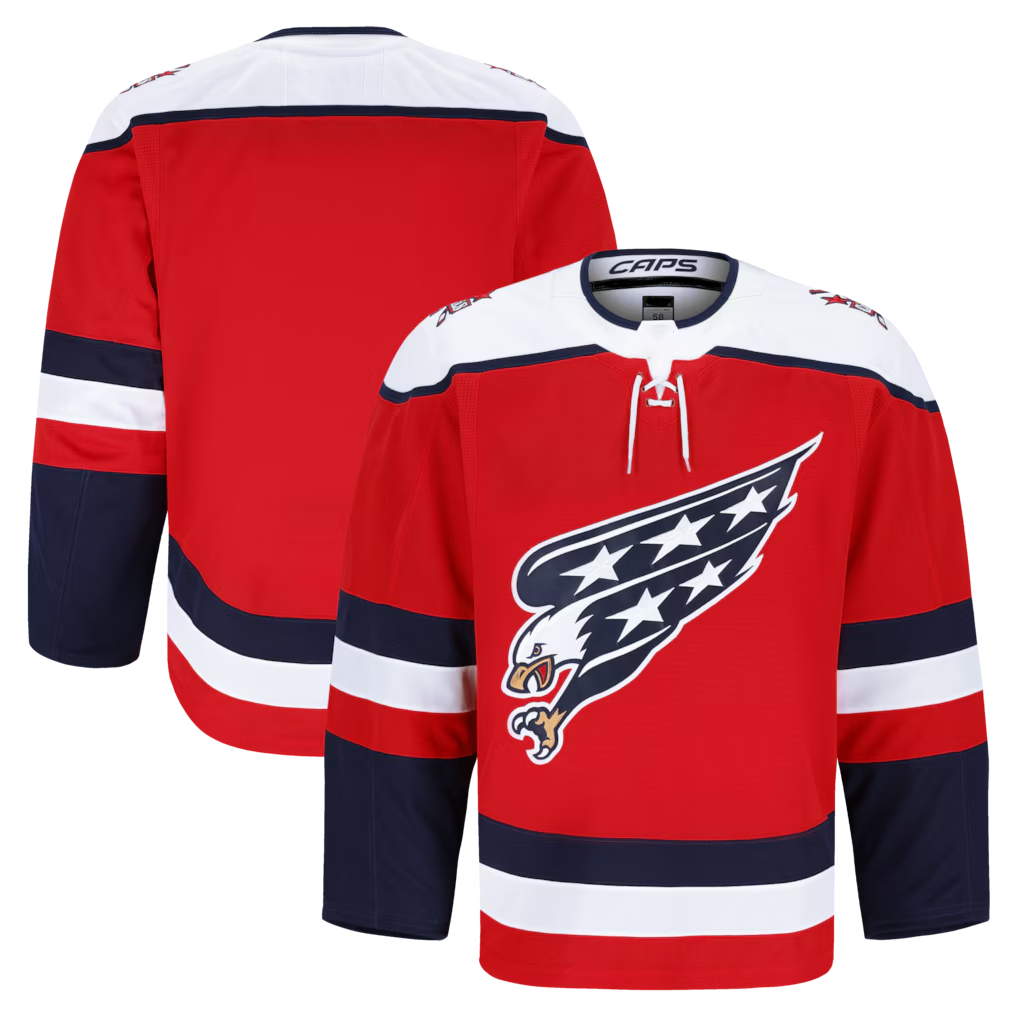 Rebec W.Capitals Red Alternate Authentic Pro Jerseys
