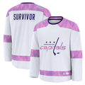 Rebec W.Capitals White Hockey Fights Cancer Survivor Practice Jerseys
