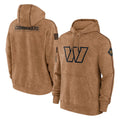 Rebec W.Commanders Brown Limited Salute to Service Pullover Hoodies Game Blank Player Stitched Jerseys