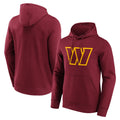 Rebec W.Commanders Burgundy LOGO Pullover Hoodies Game Blank Player Stitched Jerseys