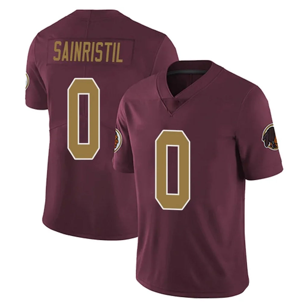 Rebec W.Commanders #0 Mike Sainristil Player Burgundy Alternate Vapor Untouchable Home Game Stitched Jerseys