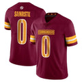Rebec W.Commanders #0 Mike Sainristil Player Burgundy Limited Vapor Home Game Stitched Jerseys