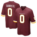 Rebec W.Commanders #0 Mike Sainristil Player Burgundy Team Color Home Game Stitched Jerseys