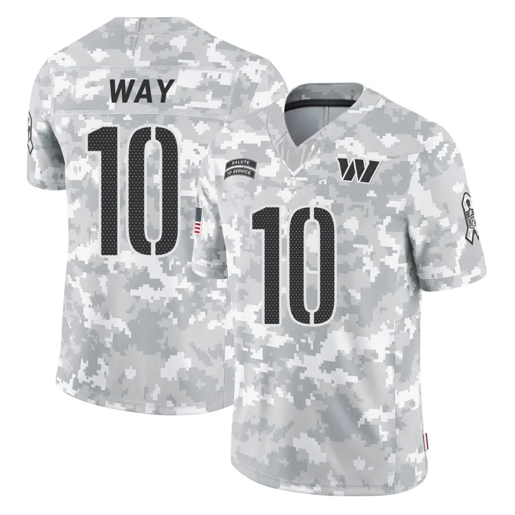Rebec W.Commanders #10 Tress Way Player Arctic Camo Limited Salute To Service Home Game Stitched Jerseys