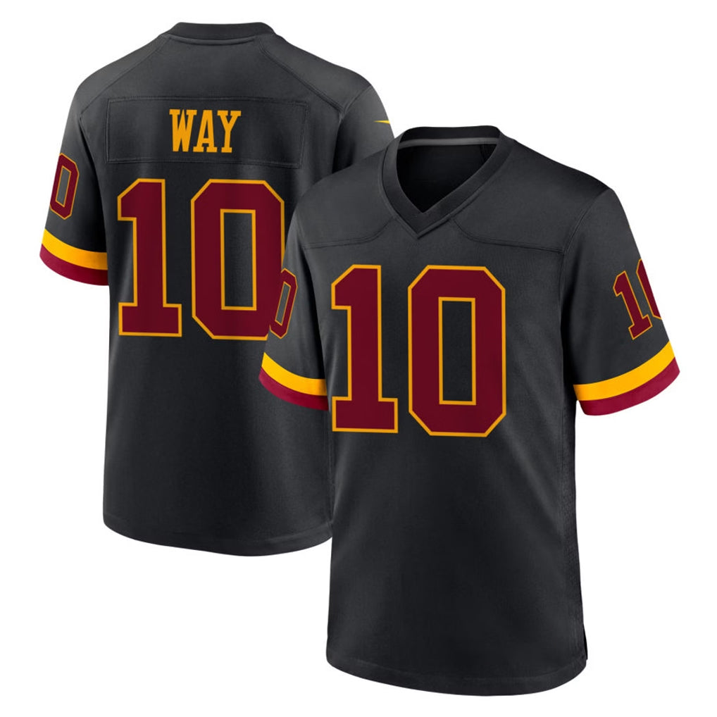 Rebec W.Commanders #10 Tress Way Player Black Limited Home Game Stitched Jerseys