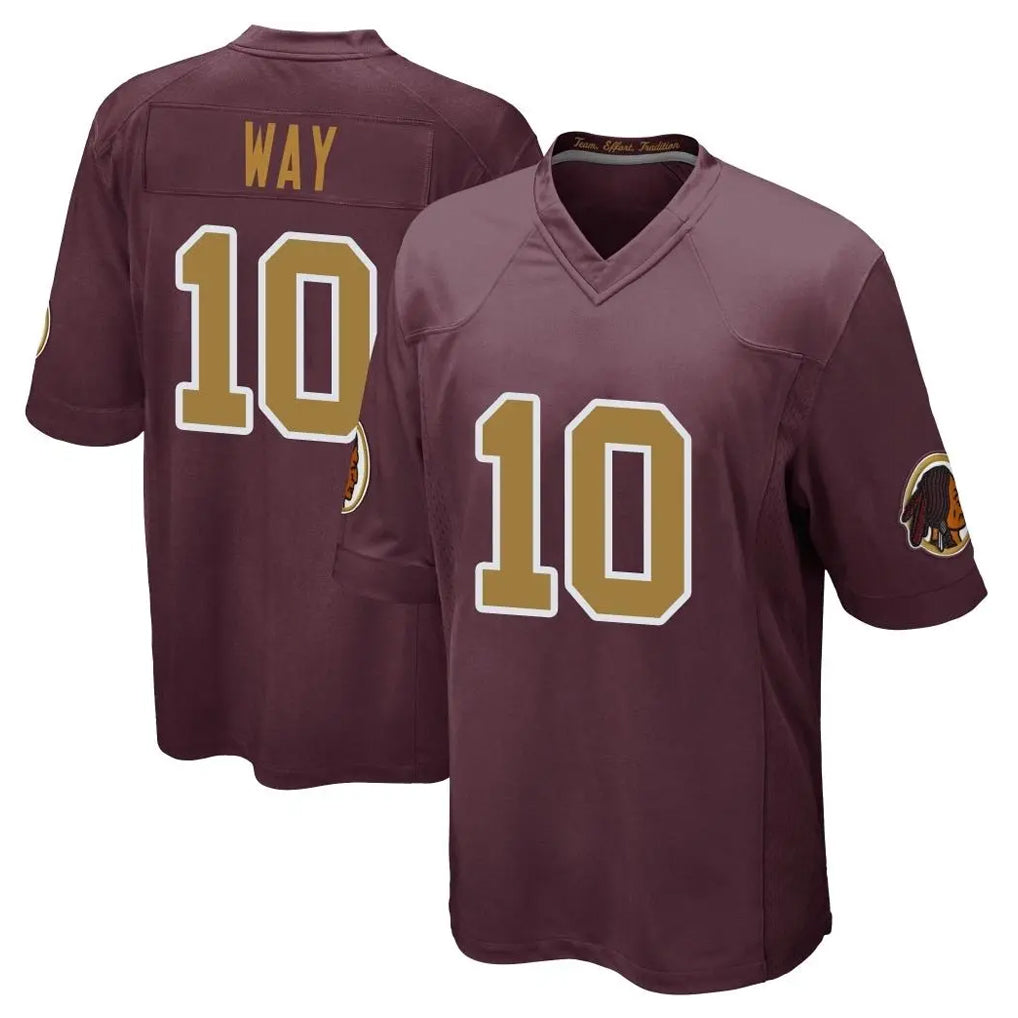 Rebec W.Commanders #10 Tress Way Player Burgundy Alternate Home Game Stitched Jerseys
