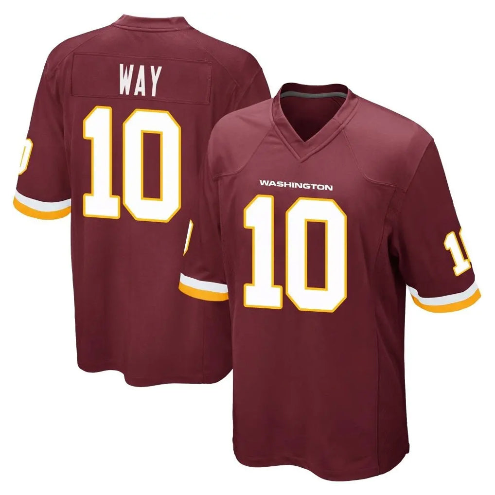 Rebec W.Commanders #10 Tress Way Player Burgundy Team Color Home Game Stitched Jerseys