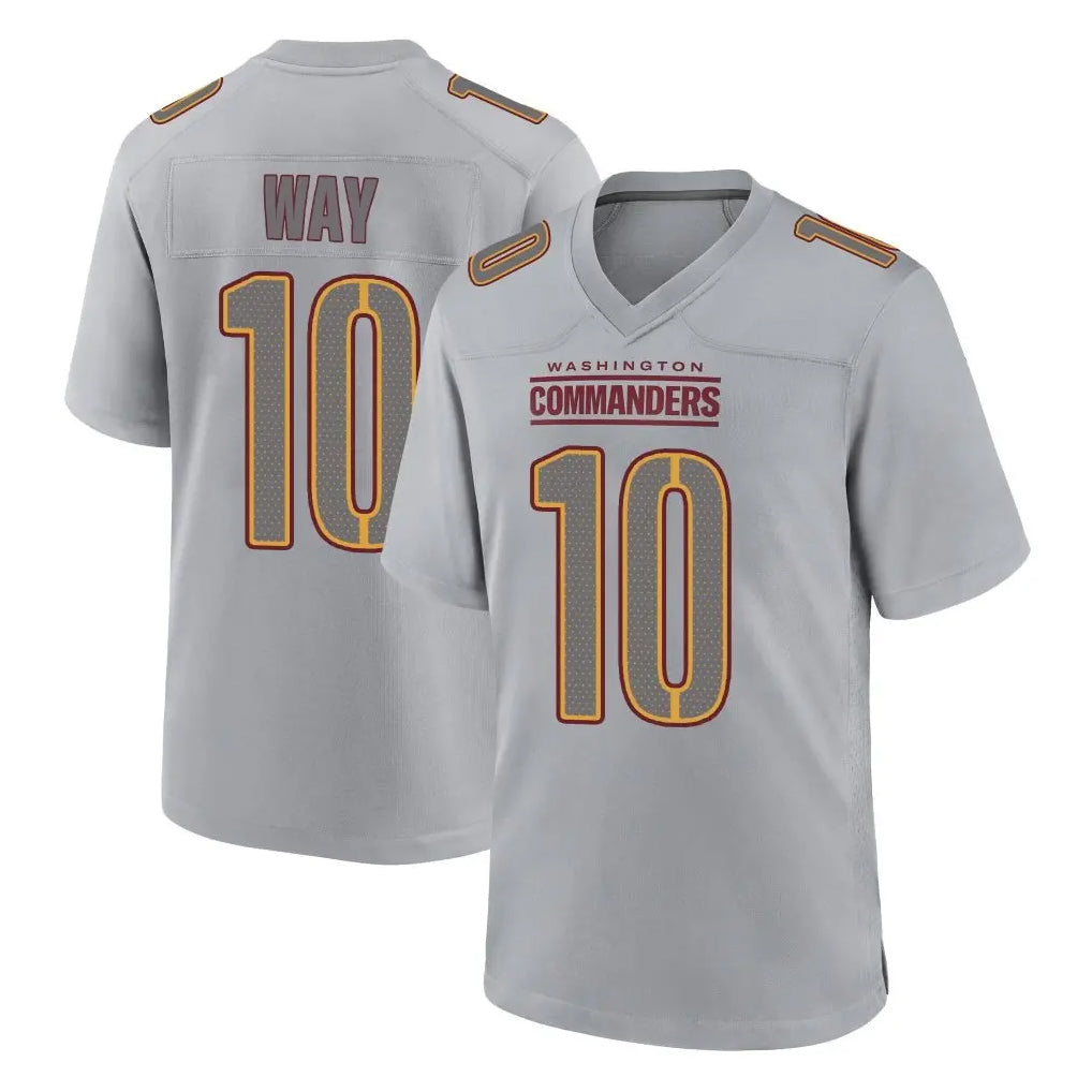 Rebec W.Commanders #10 Tress Way Player Gray Atmosphere Fashion Home Game Stitched Jerseys