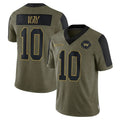Rebec W.Commanders #10 Tress Way Player Olive Salute To Service Limited Game Stitched Jerseys