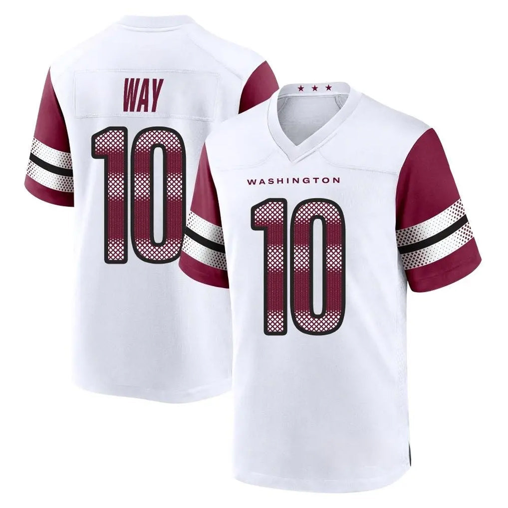 Rebec W.Commanders #10 Tress Way Player White Game Home Stitched Jerseys