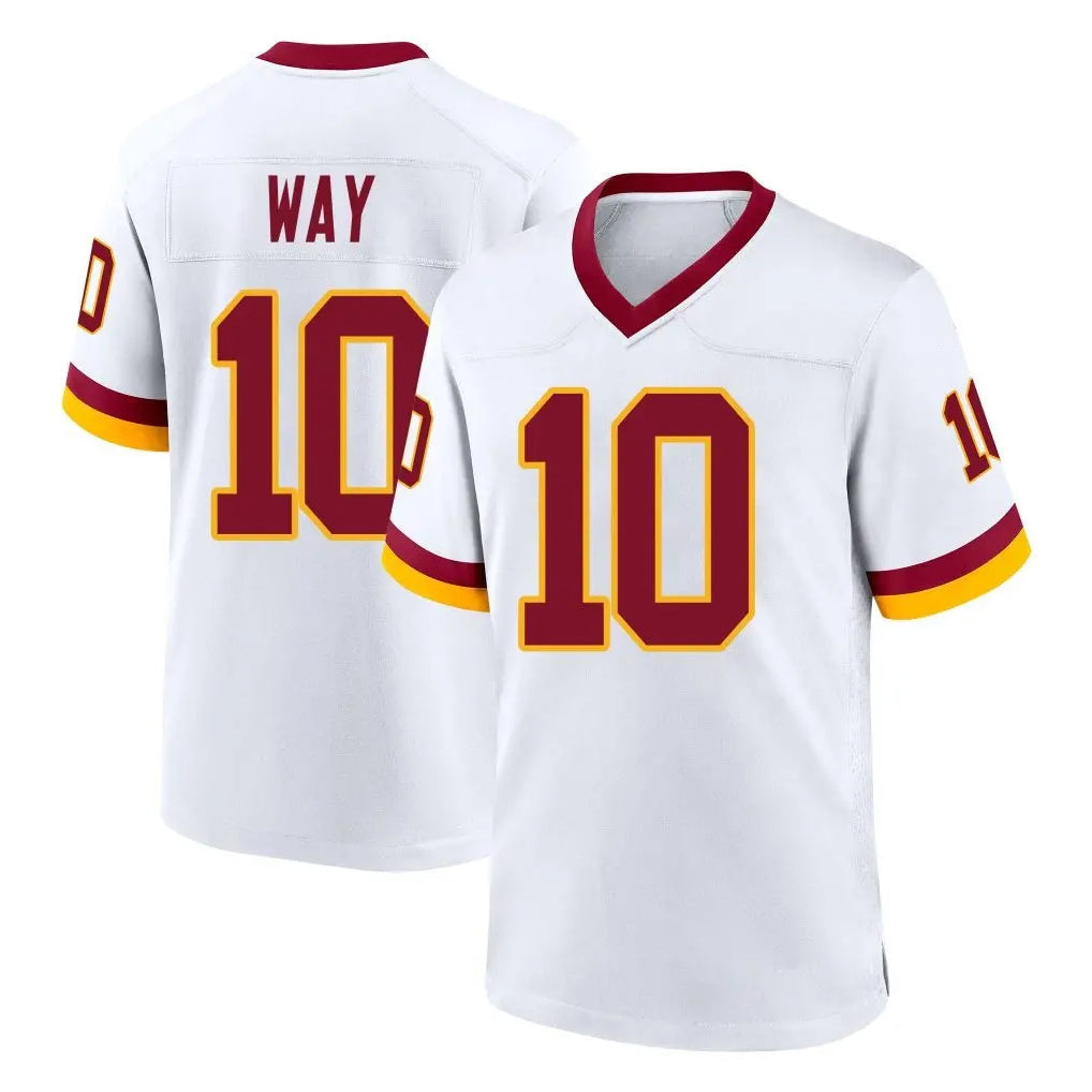 Rebec W.Commanders #10 Tress Way Player White Home Game Stitched Jerseys