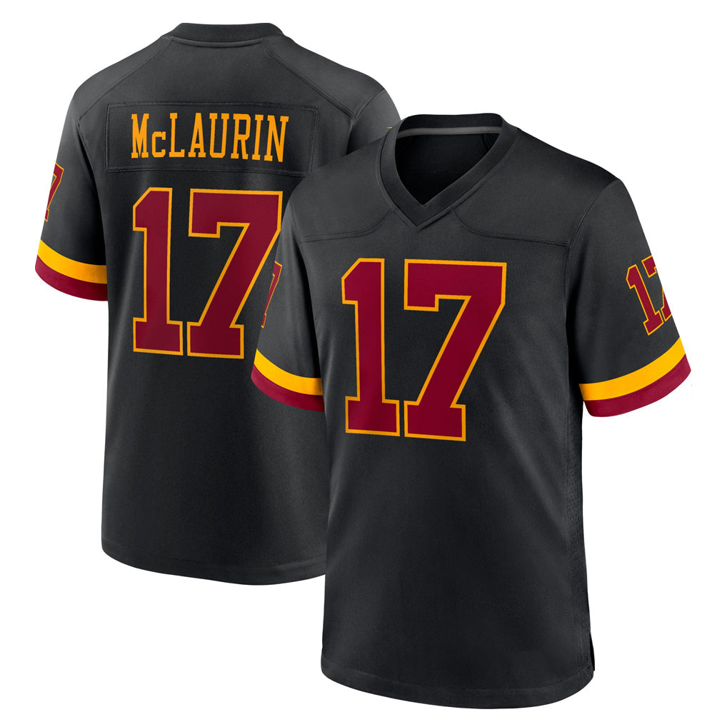 Rebec W.Commanders #17 Terry Mclaurin Player Black Limited Home Game Stitched Jerseys