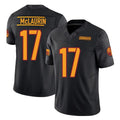 Rebec W.Commanders #17 Terry Mclaurin Player Black Limited Vapor F.U.S.E. Home Game Stitched Jerseys