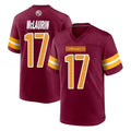Rebec W.Commanders #17 Terry Mclaurin Player Burgundy Home Game Stitched Jerseys