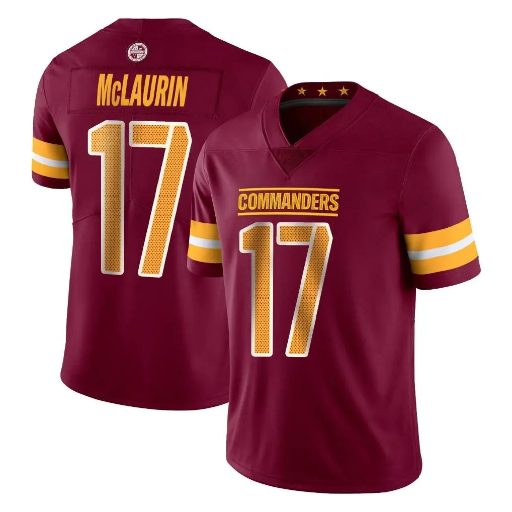 Rebec W.Commanders #17 Terry Mclaurin Player Burgundy Limited Vapor Home Game Stitched Jerseys