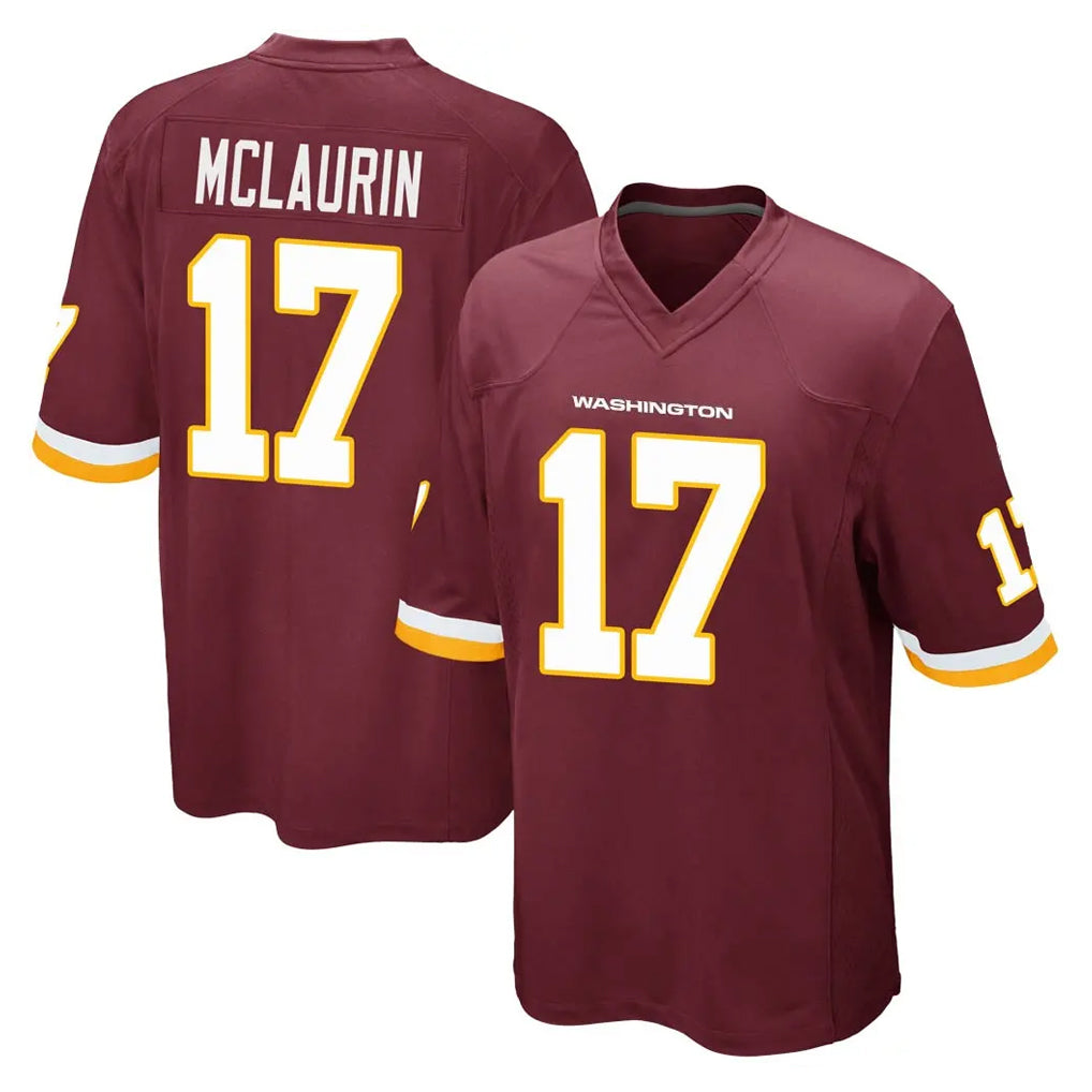 Rebec W.Commanders #17 Terry Mclaurin Player Burgundy Team Color Home Game Stitched Jerseys