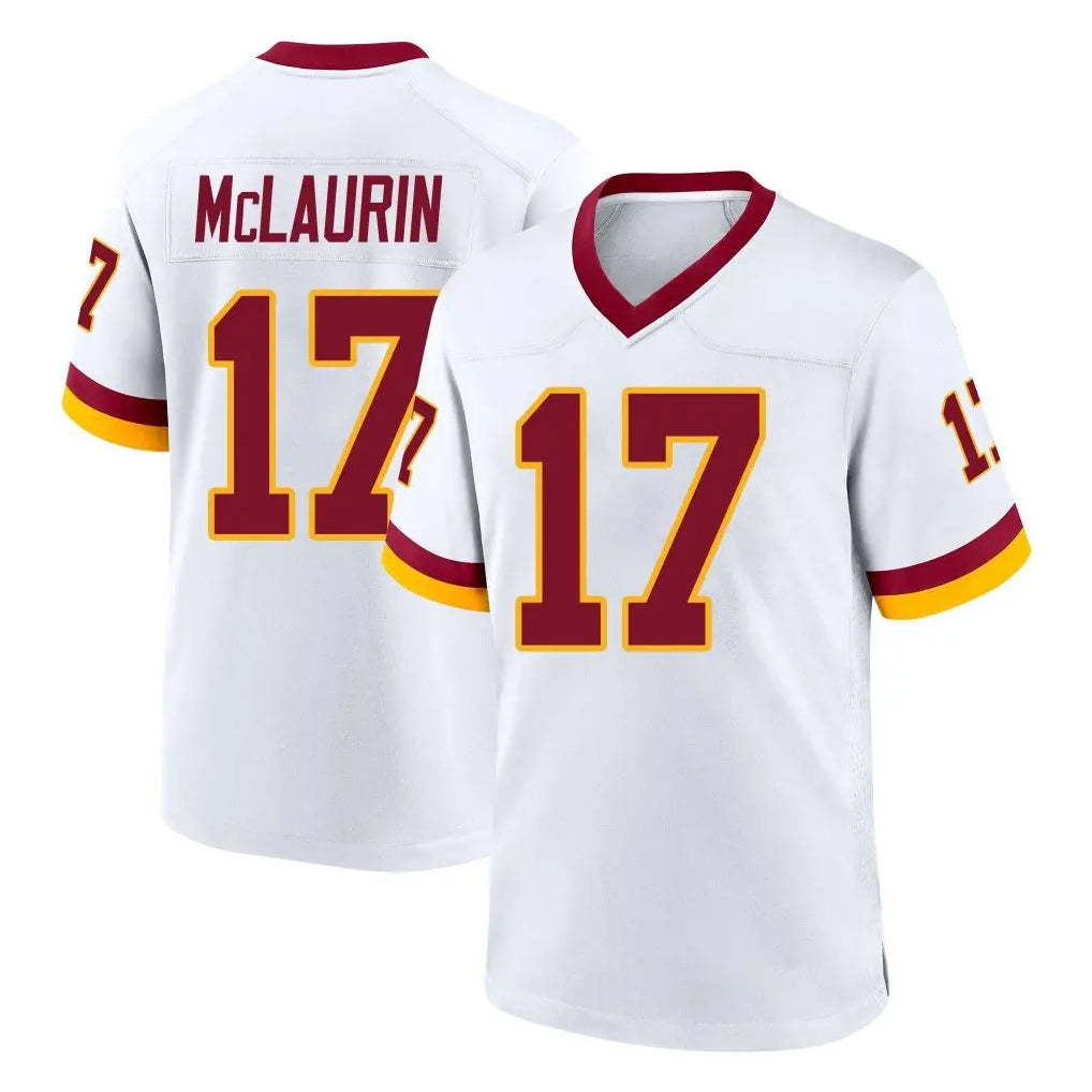 Rebec W.Commanders #17 Terry Mclaurin Player White Home Game Stitched Jerseys