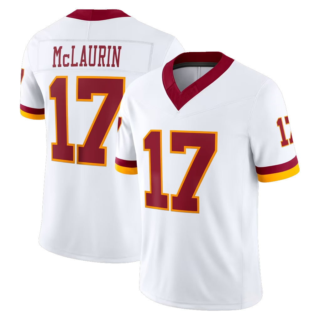 Rebec W.Commanders #17 Terry Mclaurin Player White Limited Vapor F.U.S.E. Home Game Stitched Jerseys