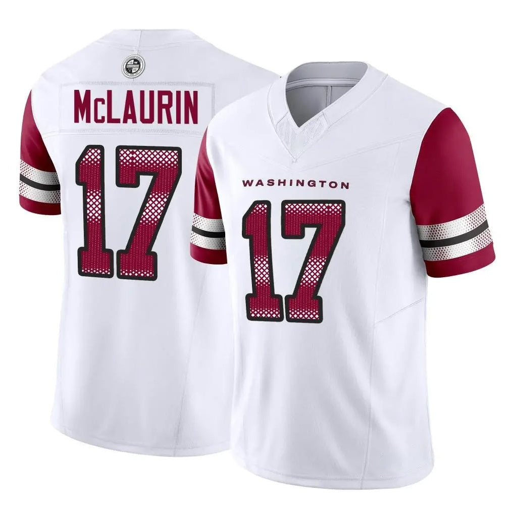 Rebec W.Commanders #17 Terry Mclaurin Player White Vapor F.U.S.E. Limited Home Game Stitched Jerseys