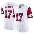 Rebec W.Commanders #17 Terry Mclaurin Player White Vapor F.U.S.E. Limited Home Game Stitched Jerseys