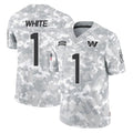 Rebec W.Commanders #1 Rachaad White Player Arctic Camo Limited Salute To Service Home Game Stitched Jerseys