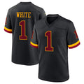 Rebec W.Commanders #1 Rachaad White Player Black Limited Home Game Stitched Jerseys