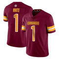 Rebec W.Commanders #1 Rachaad White Player Burgundy Limited Vapor Home Game Stitched Jerseys