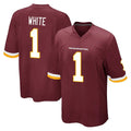 Rebec W.Commanders #1 Rachaad White Player Burgundy Team Color Home Game Stitched Jerseys