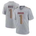 Rebec W.Commanders #1 Rachaad White Player Gray Atmosphere Fashion Home Game Stitched Jerseys