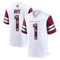 Rebec W.Commanders #1 Rachaad White Player White Game Home Stitched Jerseys