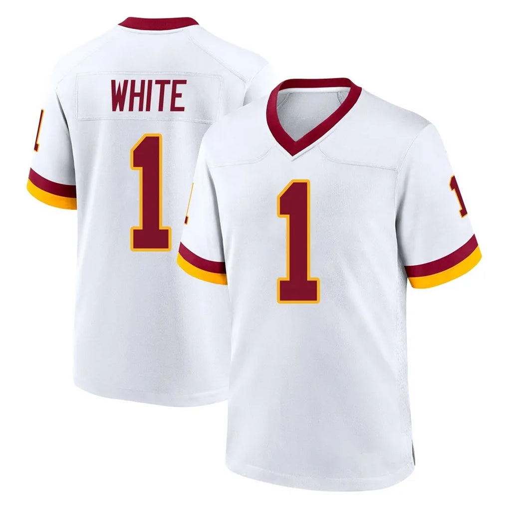 Rebec W.Commanders #1 Rachaad White Player White Home Game Stitched Jerseys