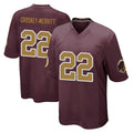 Rebec W.Commanders #22 Jacory Croskey-Merritt Player Burgundy Alternate Home Game Stitched Jerseys
