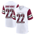 Rebec W.Commanders #22 Jacory Croskey-Merritt Player White Game Home Stitched Jerseys