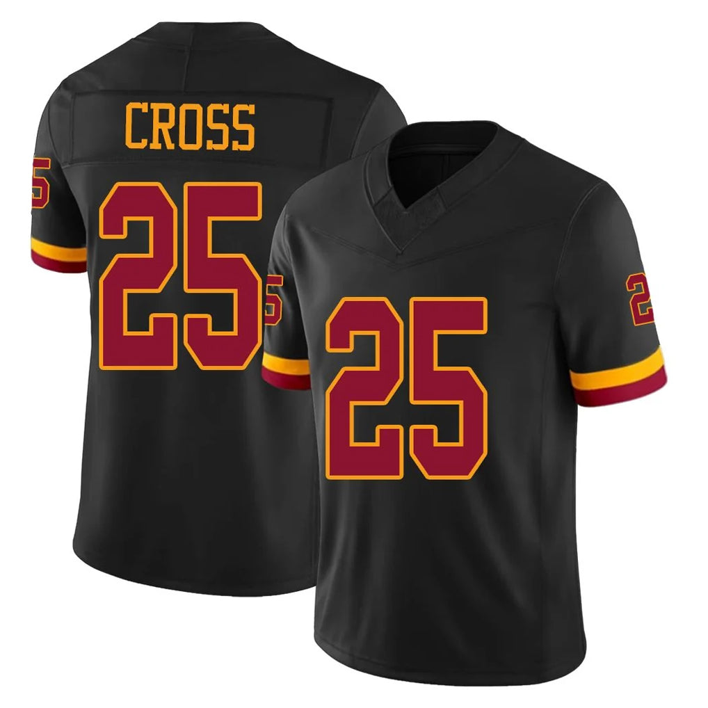 Rebec W.Commanders #25 Nick Cross Player Black Limited Vapor Home Game Stitched Jerseys