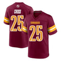 Rebec W.Commanders #25 Nick Cross Player Burgundy Home Game Stitched Jerseys