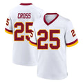 Rebec W.Commanders #25 Nick Cross Player White Home Game Stitched Jerseys