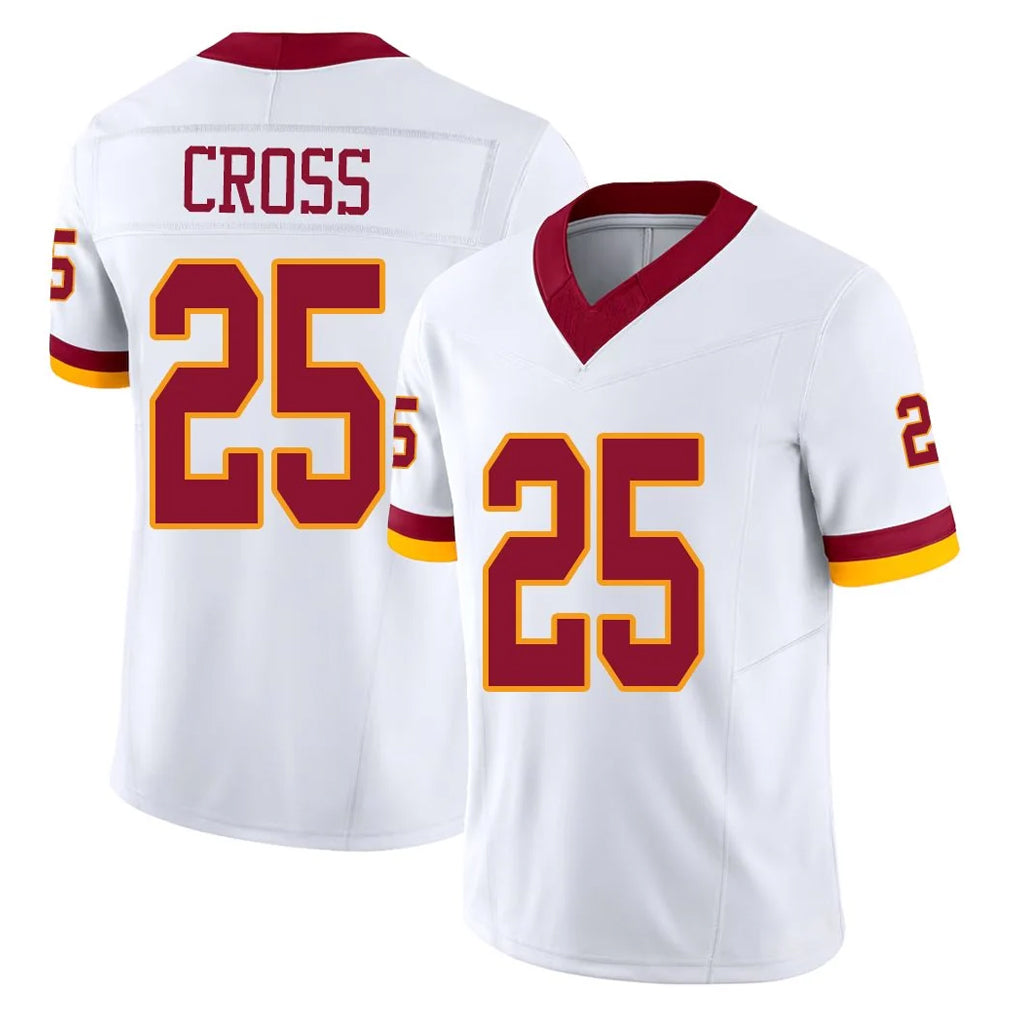 Rebec W.Commanders #25 Nick Cross Player White Limited Vapor F.U.S.E. Home Game Stitched Jerseys