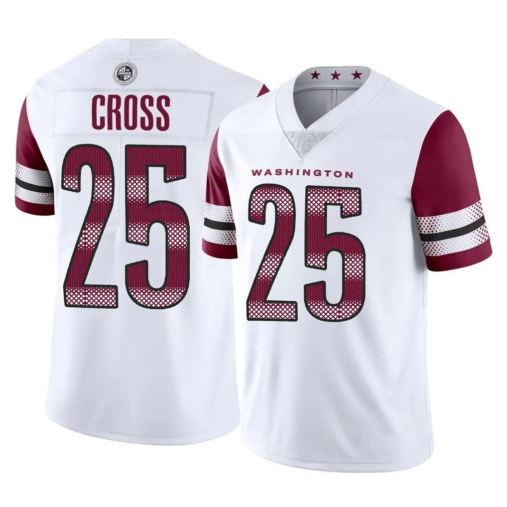 Rebec W.Commanders #25 Nick Cross Player White Limited Vapor Home Game Stitched Jerseys