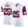 Rebec W.Commanders #25 Nick Cross Player White Vapor F.U.S.E. Limited Home Game Stitched Jerseys