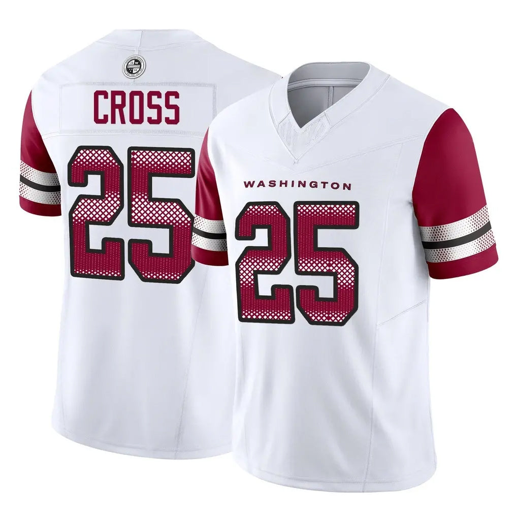 Rebec W.Commanders #25 Nick Cross Player White Vapor F.U.S.E. Limited Home Game Stitched Jerseys