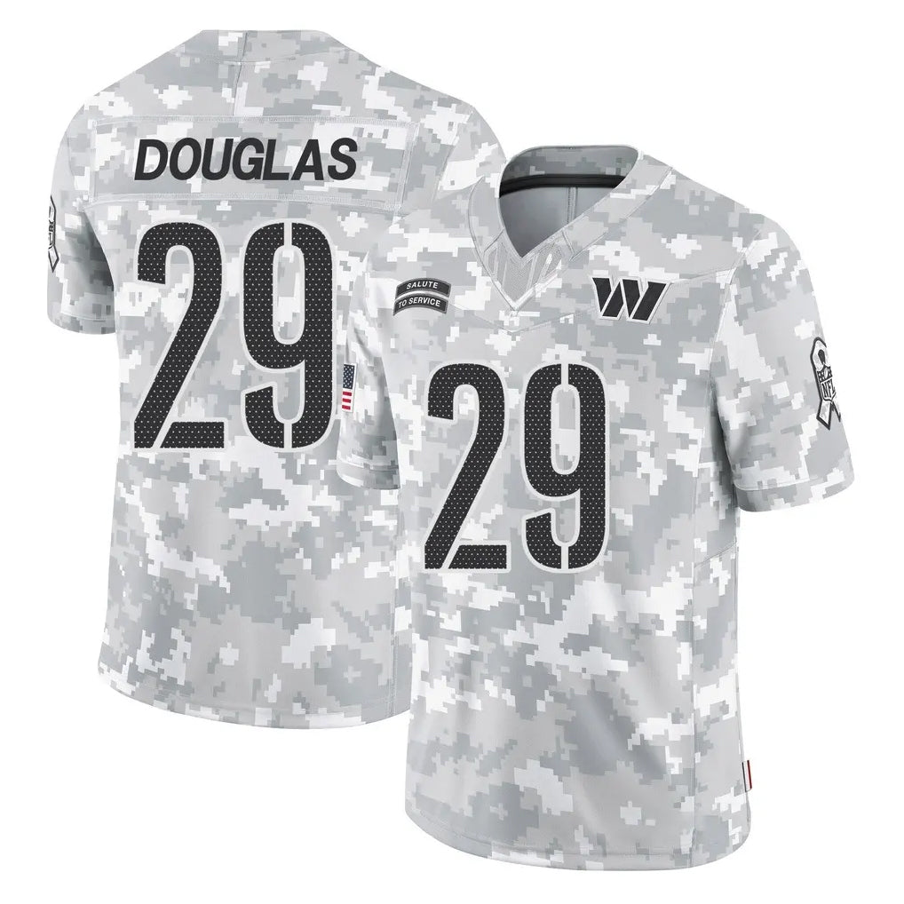 Rebec W.Commanders #29 Rasul Douglas Player Arctic Camo Limited Salute To Service Home Game Stitched Jerseys