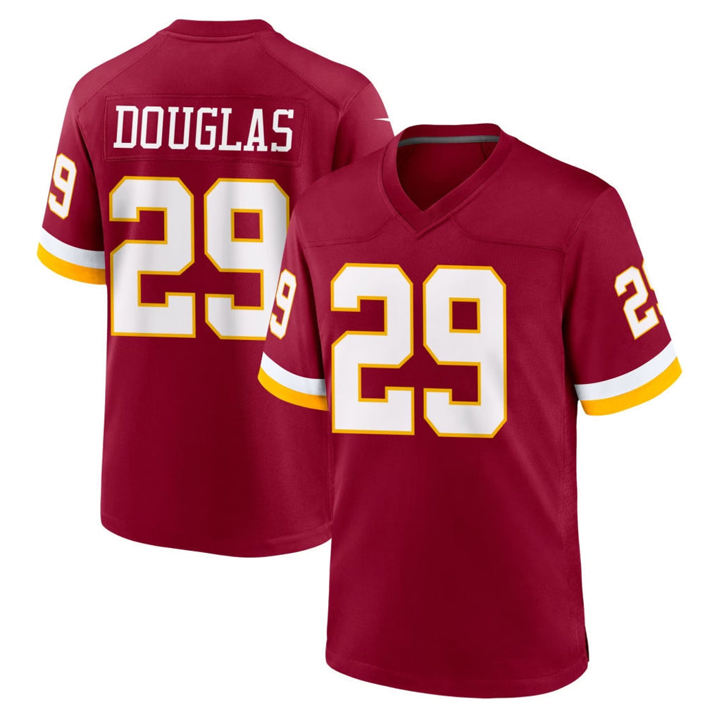 Rebec W.Commanders #29 Rasul Douglas Player Burgundy Game Home Stitched Jerseys